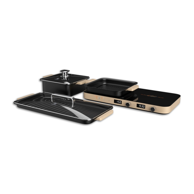 Bếp từ đôi kèm bộ nồi Hawonkoo MCEH-200-II-CF